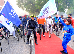 Sports minister Dr. Mandaviya, Shivani Pawar to lead Fit India cycling event in Mumbai