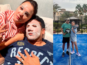 Lara Dutta pampers husband with ‘spa facial’ on Valentine’s Day