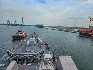 Indian Navy’s first training squadron reaches Cambodia