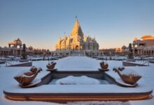 Akshardham New Jersey: A divine winter wonderland