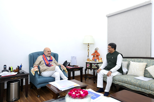 Tripura CM discusses post-flood situation with Amit Shah