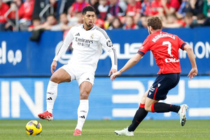 La Liga: 10-man Real Madrid draws at Osasuna after Bellingham’s red card