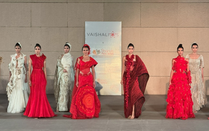 Handloom fashion show at Bharat Tex 2025 attracts buyers from Europe, Australia