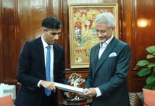 Former UK PM Rishi Sunak calls on EAM Jaishankar in New Delhi