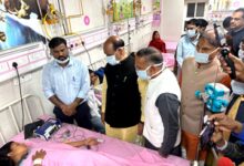 Om Birla visits Kota hospital, inquires about children affected by gas leak