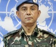 Nepali general injured in UN peacekeeping operation in Lebanon back home