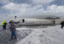 All 80 onboard have miraculous escape as jet crashes, flips over in Toronto