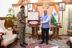 CRPF DG holds meeting with Manipur Guv, discusses operational activities of forces