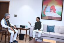 CM Saha discusses introduction of Vande Bharat train in Tripura with Railway Minister