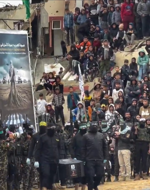 Hamas’s brutal act of holding hostage coffin parade draws worldwide condemnation