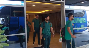 Champions Trophy: Pakistan team arrives in Dubai ahead of blockbuster match against India