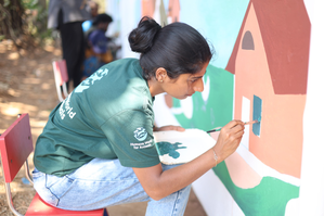 ‘Art for a cause’: Group of artists create wall mural on disaster preparedness in Kerala’s Wayanad