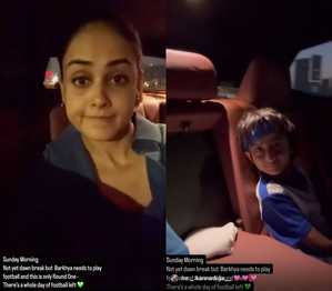 Genelia shares a glimpse of what her early Sunday morning looks like