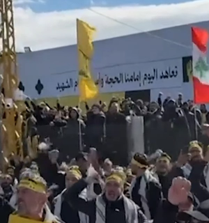 Tens of thousands gather in Beirut for Hezbollah leaders’ funeral amid Israeli flyovers