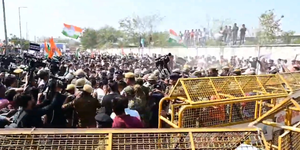 Rajasthan: Congress stage protest over ‘Dadi’ remarks against former PM Indira Gandhi