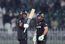 Champions Trophy: Ravindra’s valiant 112, Bracewell’s four-fer help NZ win, reach semis (ld)