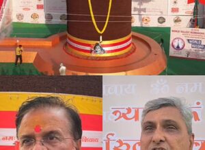 Maha Shivaratri celebrations kick off in Gujarat’s Valsad with installation of 36-foot tall Rudraksha shivling