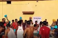 Chhattisgarh prisoners take holy bath with Sangam water