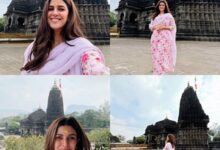 Nimrat Kaur seeks blessings at Trimbakeshwar Shiva Temple