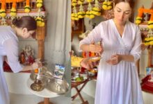 Tamannaah Bhatia offers prayers to Lord Shiva during Maha Shivratri