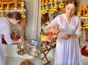 Tamannaah Bhatia offers prayers to Lord Shiva during Maha Shivratri