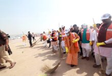 CM Yogi launches cleanliness drive at Sangam after Maha Kumbh culmination