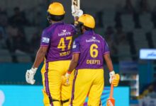 WPL 2025: Navgire, Sehrawat and Henry power UP Warriorz to 166/7