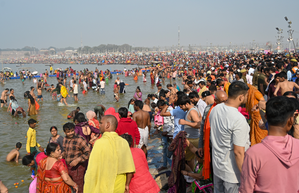 After 66 crore visited Maha Kumbh, CM Yogi brings home Ganga jal to those who missed