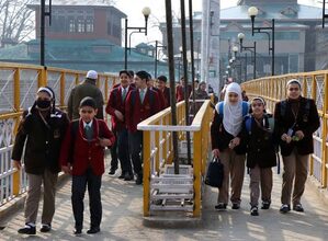 Schools across Kashmir Valley reopen after 3-month-long winter vacation