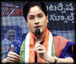 Vijayashanthi, two other Congress candidates file nominations for MLC polls in Telangana