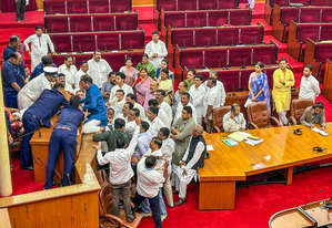 Odisha Assembly Speaker suspends 12 Cong leaders for 7 days over noisy protests