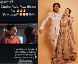 Sara Ali Khan cheers for brother Ibrahim as ‘Nadaaniyan’ trailer reaches audience