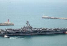 USS Carl Vinson arrives in South Korea in show of force