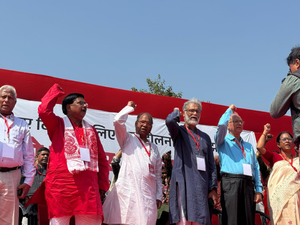 Bihar: CPI-ML attacks Nitish govt during Mahajutan rally in Patna