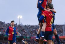 La Liga: FC Barcelona reclaim top position with four goal win over ten-man Real Sociedad