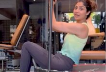 Shilpa Shetty shows how workouts can be a ‘jump’ start to fun