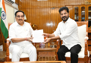 Revanth Reddy seeks fair share of Krishna water for Telangana