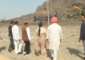 Delhi LG, CM plant bamboos at reclaimed patch of Bhalswa landfill