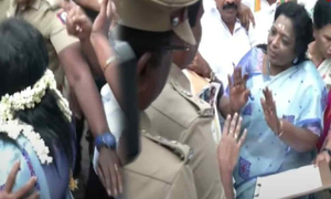 Tamilisai Soundararajan detained during signature campaign for three language policy