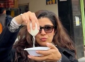 Nimrat Kaur satisfies her sweet tooth with this childhood favorite sweet dish