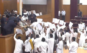 Uproar in Odisha Assembly as Oppn protests on multiple issues