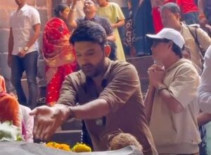 Kapil Sharma offers prayers at the Bhojpur Shiv Mandir in Bhopal