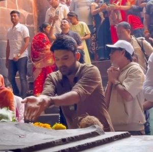 Kapil Sharma offers prayers at the Bhojpur Shiv Mandir in Bhopal