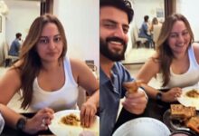 Sonakshi, Zaheer channel their inner ‘Mr. & Mrs. Khiladi’ at dinner time