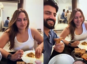 Sonakshi, Zaheer channel their inner ‘Mr. & Mrs. Khiladi’ at dinner time