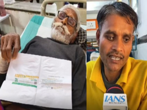 UP: Father gets free treatment under Ayushman Bharat scheme, son thanks PM Modi