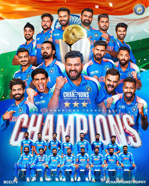 Champions Trophy: BJP credits Rohit Sharma for Team India’s win, takes dig at Congress