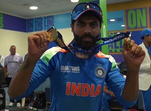 Jadeja bags best fielding medal after Champions trophy victory