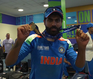 Jadeja bags best fielding medal after Champions trophy victory