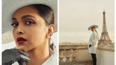 Deepika slays in Parisian white, hubby Ranveer says ‘have mercy on me’